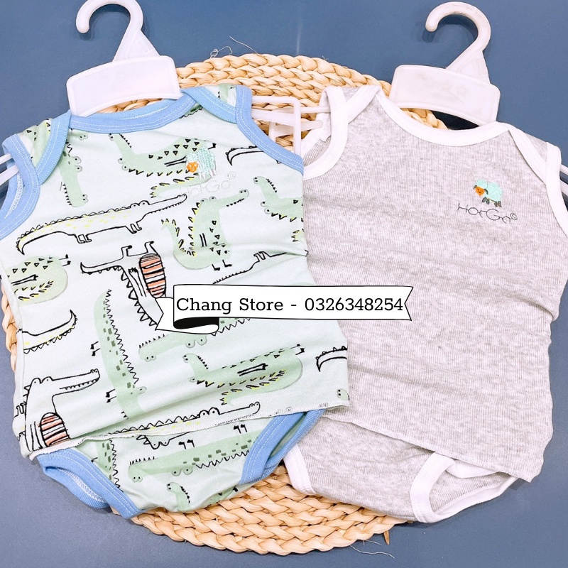 Bộ Tay Ngắn/ Cộc Tay HotGa Cho Bé Trai từ 3 - 6kg