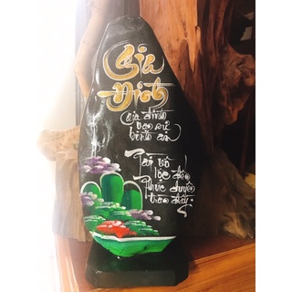 đá thư pháp chữ gia đình