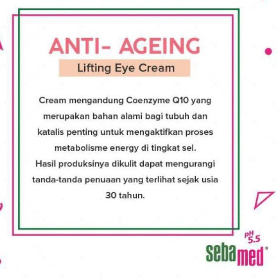 (Hàng Mới Về) Kem Dưỡng Da Mắt Sebamed Chống Lão Hóa Q10 Exp: 12 / 2022 Bpom Ori