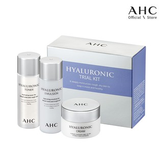 Bộ sản phẩm dưỡng da AHC Hyaluronic 3pcs Kit (Toner 30ml+ Lotion 30ml + Cream 10ml)