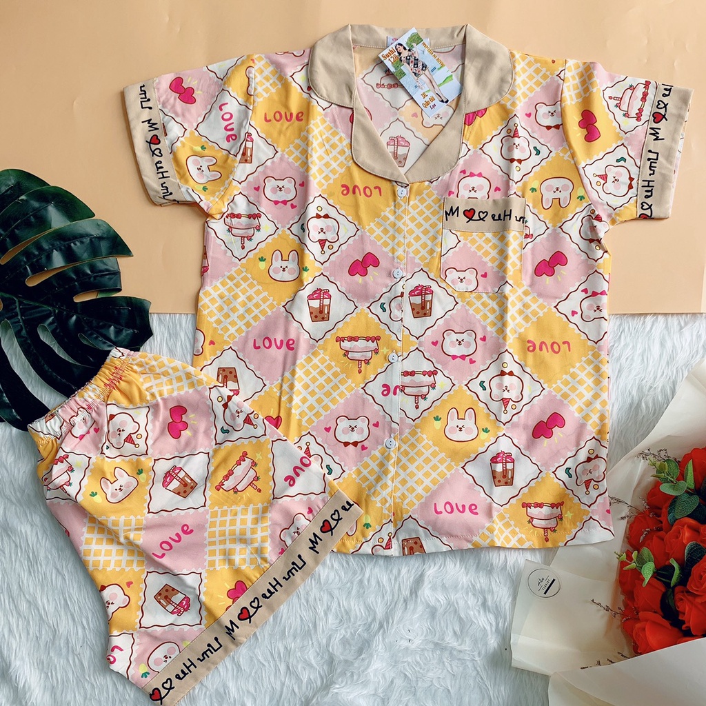 Bộ Đồ Ngủ - Đồ Mặc Nhà Satin Đùi Nhiều Mẫu Họa Tiết Trẻ Trung, Mát Mẻ | BigBuy360 - bigbuy360.vn