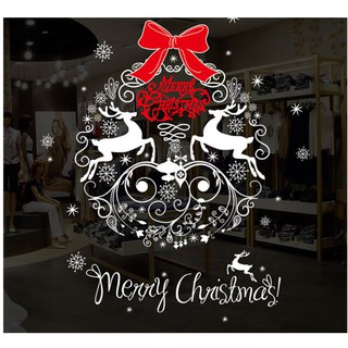 [Tết và Noel] Decal trang trí tết và Noel, giấy dán tường, cửa kính