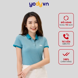 Áo phông nữ YODY chất liệu mắt chim thời trang công sở chính hãng APN3340