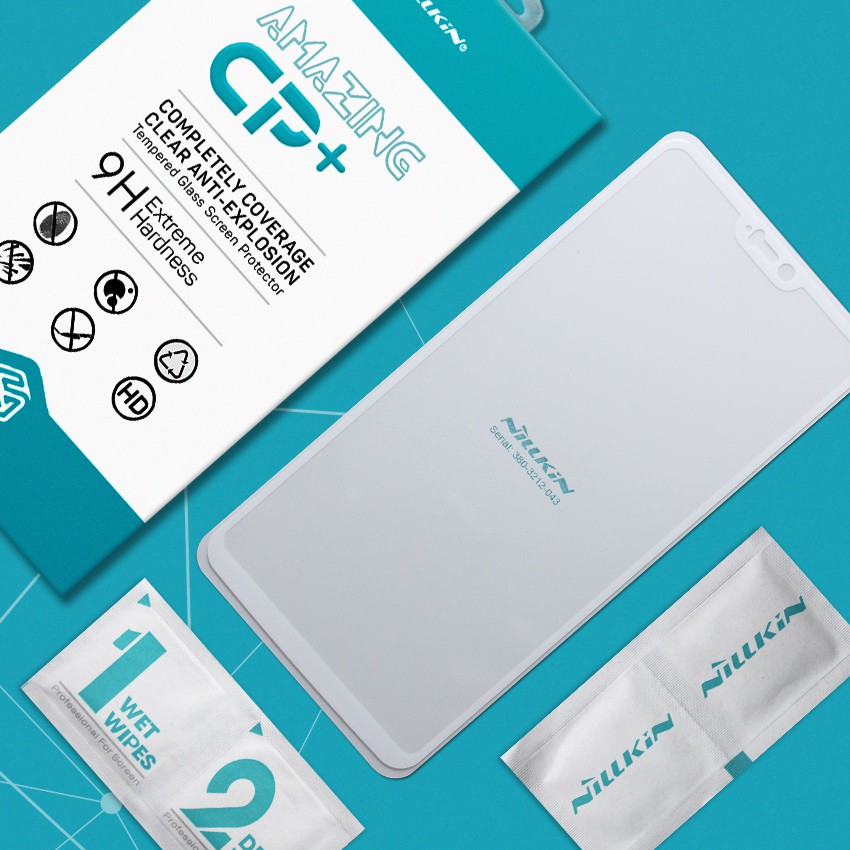 Cường lực OnePlus 6, One Plus 6 hiệu Nillkin CP+ Full viền màu