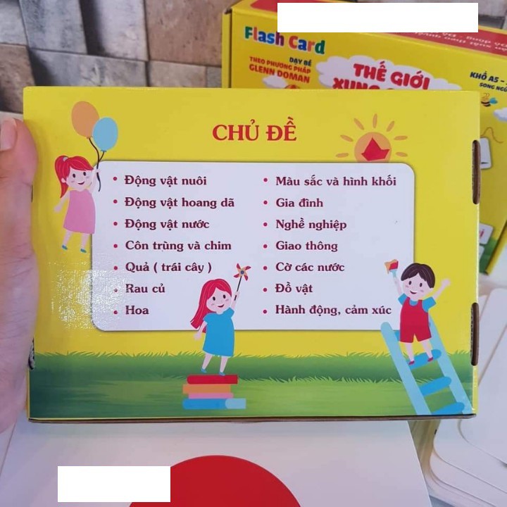 Bộ Thẻ Học Từ Vựng Size To Cho Bé- Dạy Trẻ Biết Đọc Sớm - Dạy Bé Nhận Biết Về Thế Giới Xung Quanh