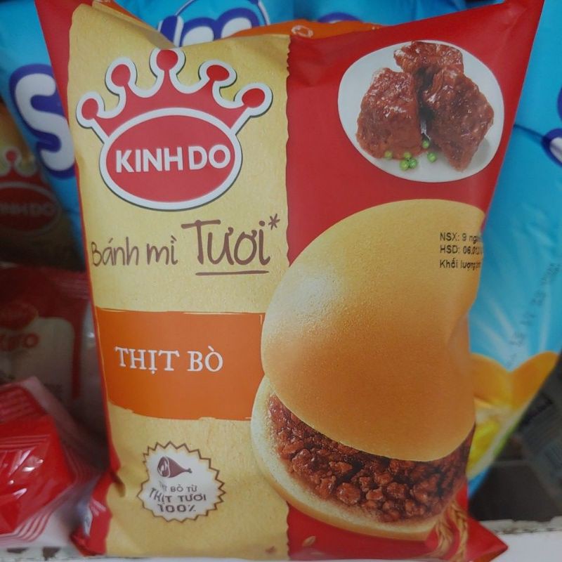 Bánh mì tươi Kinh Đô thịt bò 70g