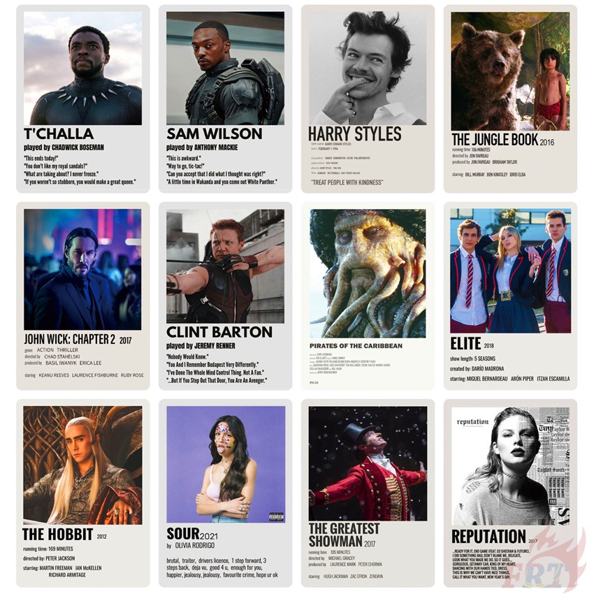 ❉ Mixed Classical Poster Cover Series 01 Movies & Music Album Mini Poster Stickers ❉ 50Pcs/Set DIY Fashion Luggage Laptop Skateboard Doodle Decals Stickers