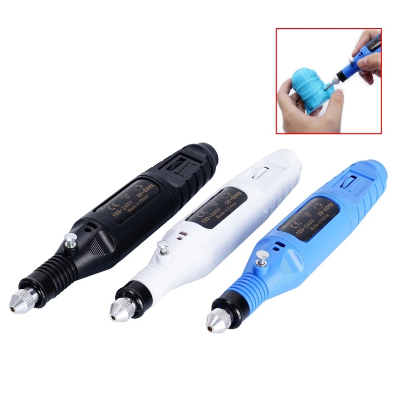 Máy mài điện mini cầm tay tạo hình vật dụng 3D thủ công có thể chà nhám
