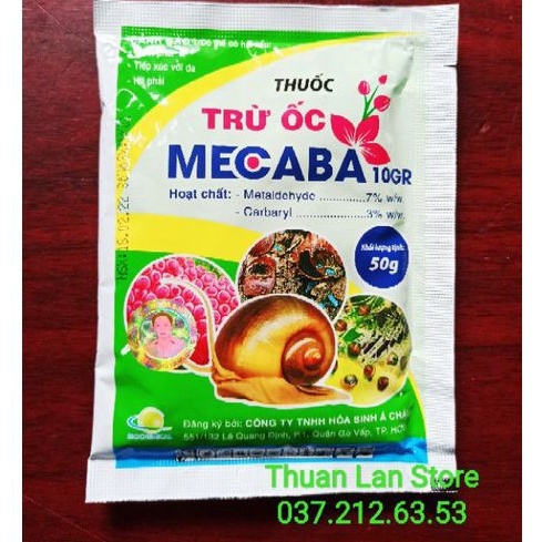 Thuốc Trừ Ốc, Mồi Ốc MECABA 10GR gói 50g