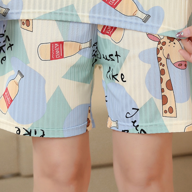 Bộ Đồ 2 Món Áo Thun Cổ Tròn In Hình Động Vật Hoạt Hình Dành Cho Trẻ Em 3Y 7Y 11 Tuổi