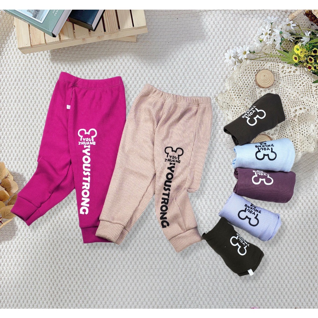 Combo 3 quần len tăm cho bé trai, gái từ 1-4 tuổi