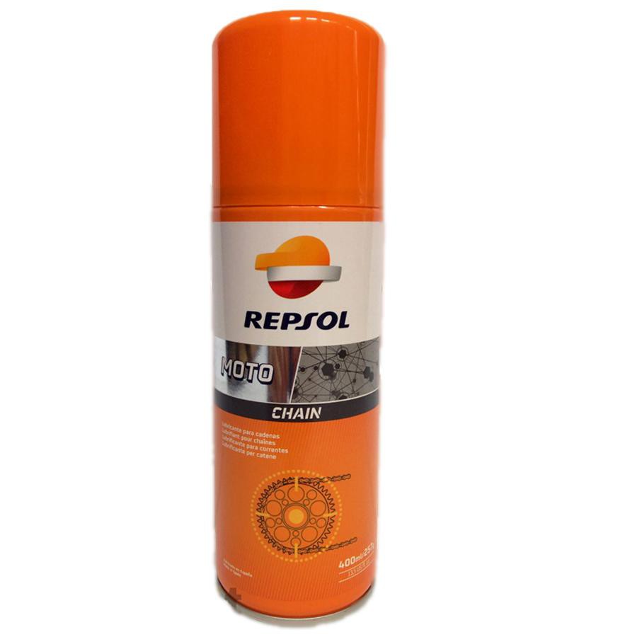 Chai xịt bảo dưỡng bôi trơn sên xe Repsol Moto Chain Lube 400ml