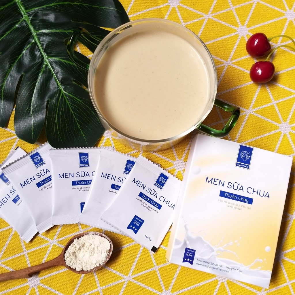 Men sữa chua⚡ANOLYTE⚡Men Sữa Chua Thuần Chay - Men Tự Nhiên, Hộp 5 gói - Mỗi gói 5gr | BigBuy360 - bigbuy360.vn
