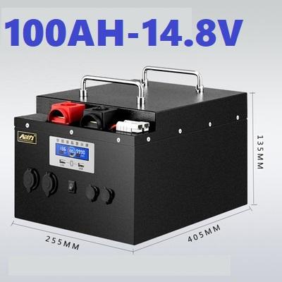 Bình Pin Lithium 12V-100AH Dung lượng đủ CÓ LED hiển thị- Đủ Công Suất