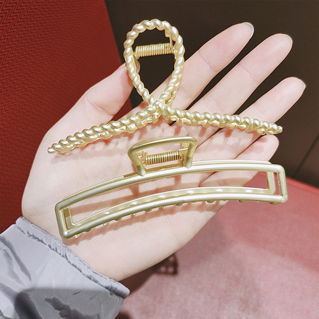 Kẹp Tóc Hàn Quốc Kim Loại Cỡ Lớn Thời Trang Hotttrend Cute