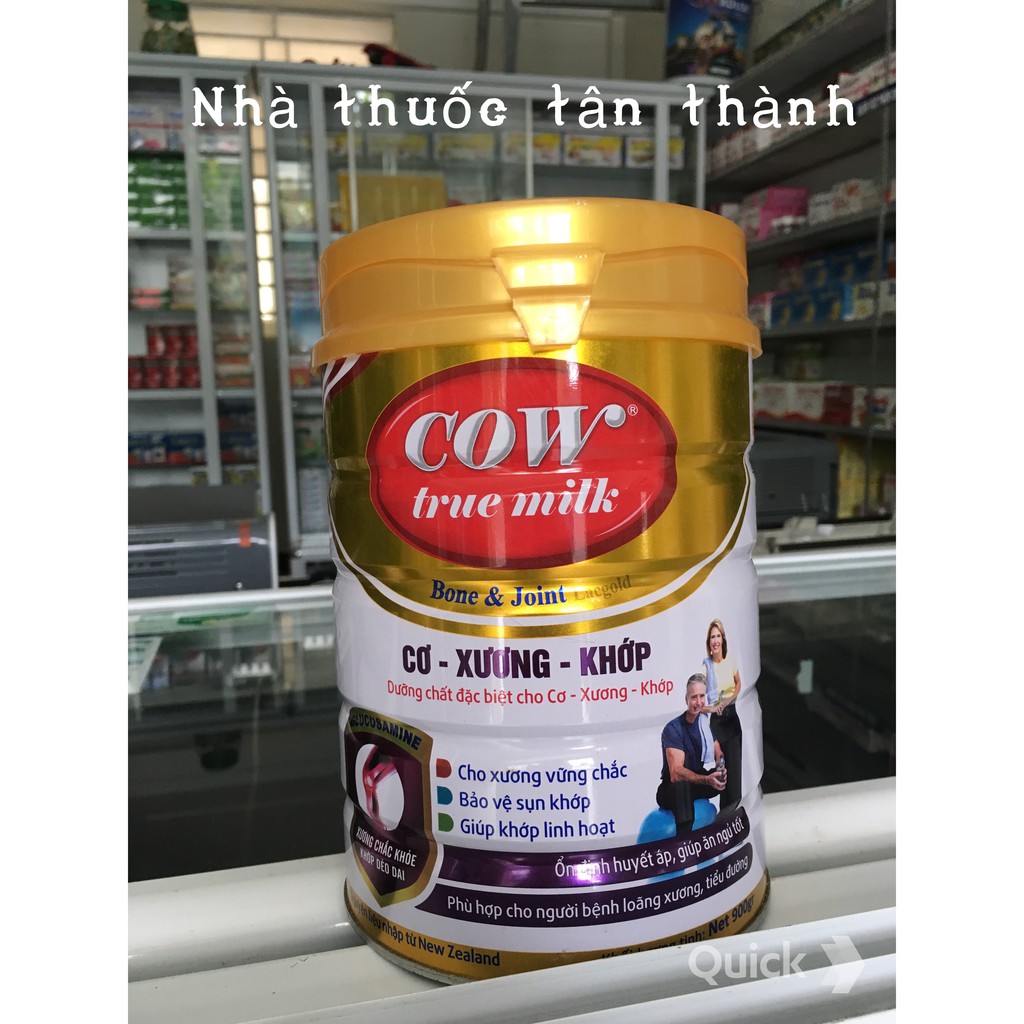 (Chính hãng) Sữa cơ xương khớp Cow true milk Bone & Joint 900g – Dành cho người loãng xương