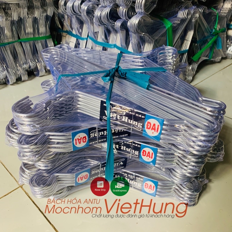 Combo 100 Móc quần áo Loại Đại Móc nhôm treo quần áo dày dài 40cm - VIỆT HƯNG