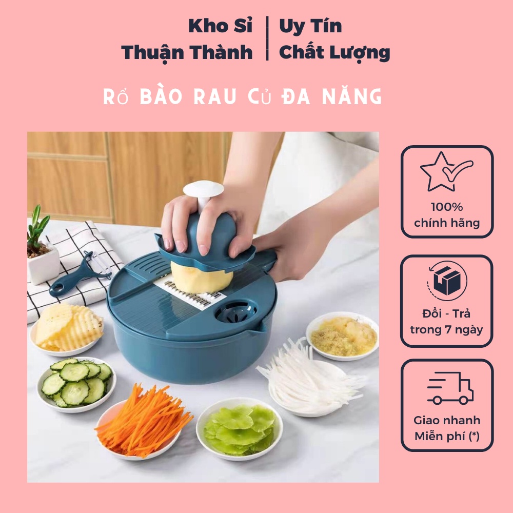 Rổ bào rau củ đa năng cực kỳ tiện lợi, không lo đứt tay, giá vô địch, BH 12 tháng (khosithuanthanh)