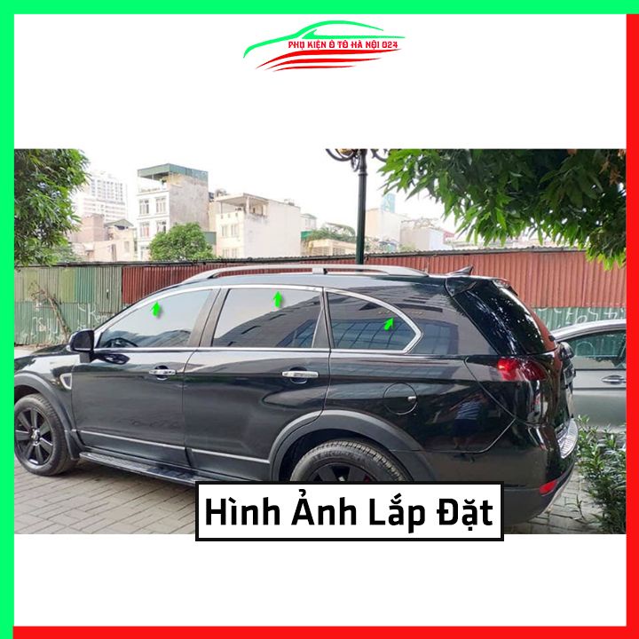 Bộ nẹp viền cong kính Inox Cho CHEVROLET CAPTIVA 2007-2019