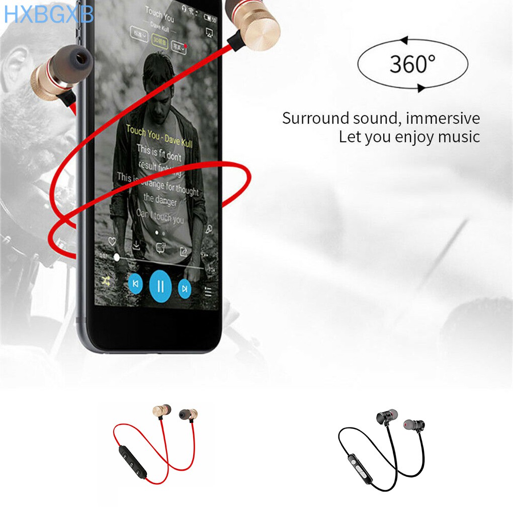 Tai Nghe Bluetooth 4.2 Kiểu Dáng Thể Thao Có Dây Đeo Cổ Tiện Dụng