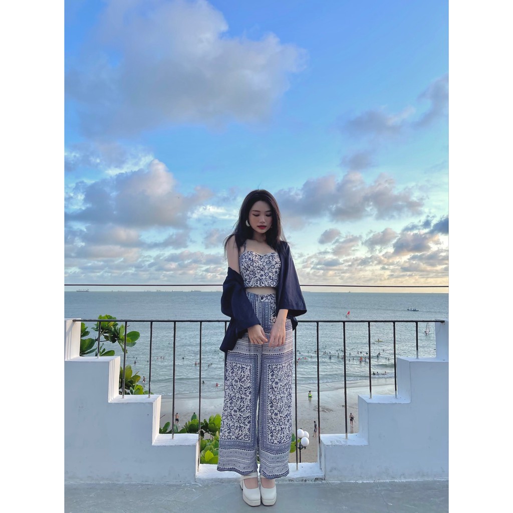 Quần ống rộng nữ - BAROQUE FLARED PANTS - SODA POP