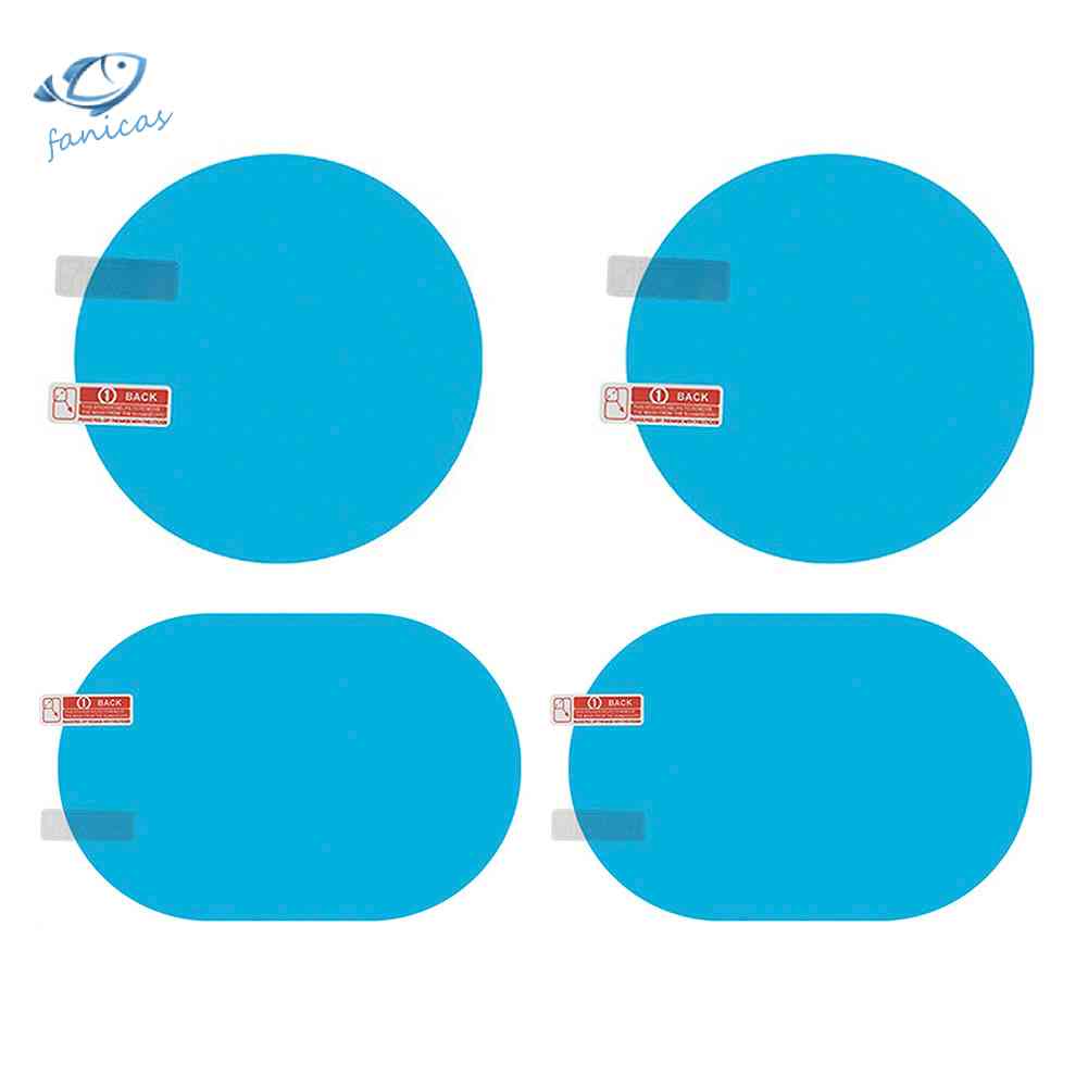 Set 2 Phim Dán Bảo Vệ Kính Chiếu Hậu Xe Hơi Chống Sương Mù / Nước Mưa Tiện Dụng