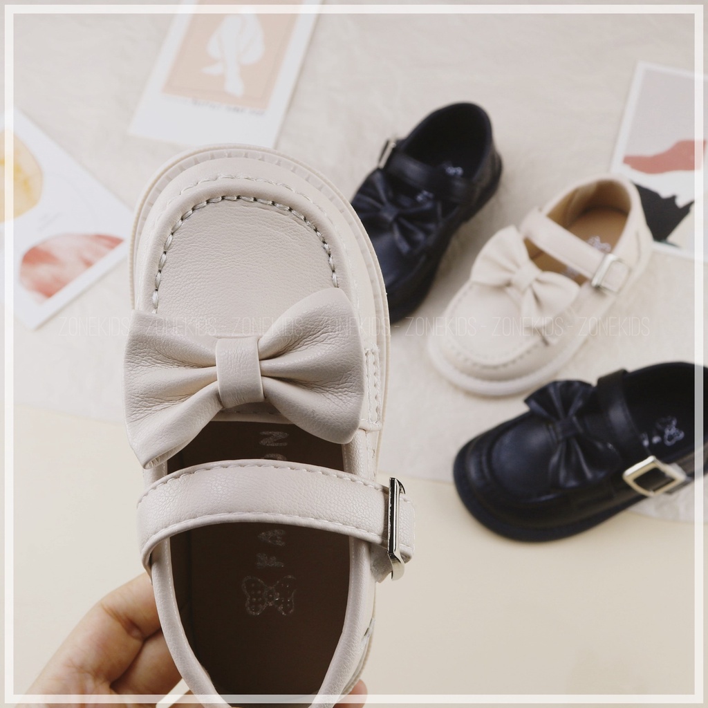 Giày búp bê đính nơ quai ngang cho bé gái Zonekids - B16