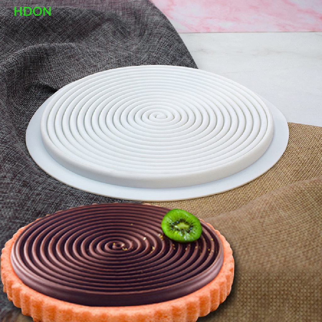 Khuôn Silicone Tạo Hình Xoắn Ốc 3D Làm Bánh Mousse / Chocolate