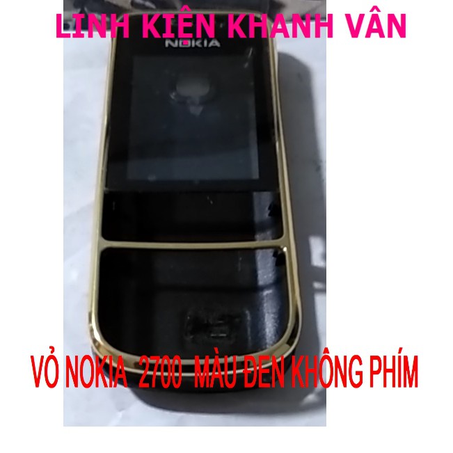 VỎ NOKIA 2700 MÀU ĐEN KHÔNG PHÍM