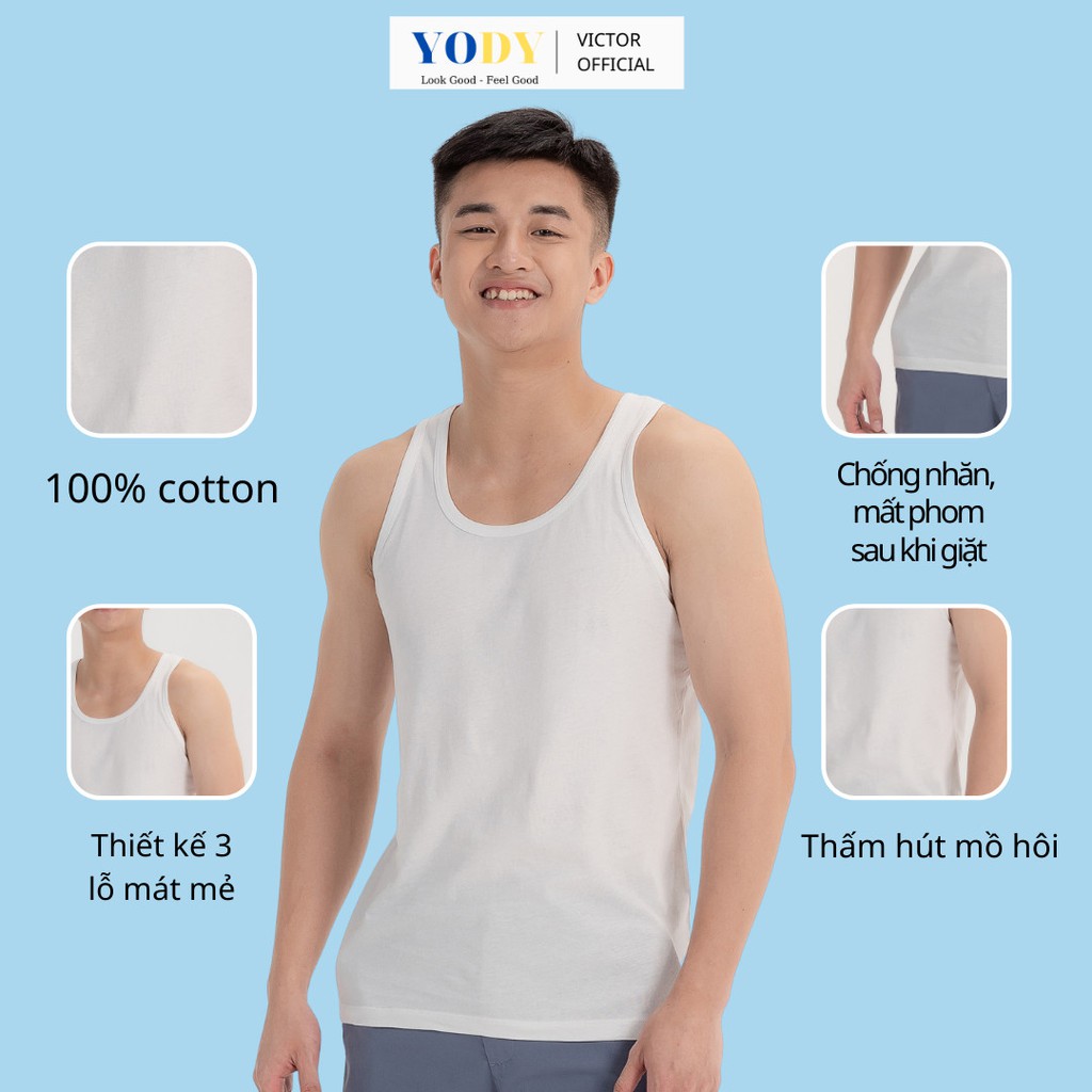 Áo Lót Nam Kiểu Ba Lỗ YODY Vải Cotton Cao Cấp Mã SP BLM3001