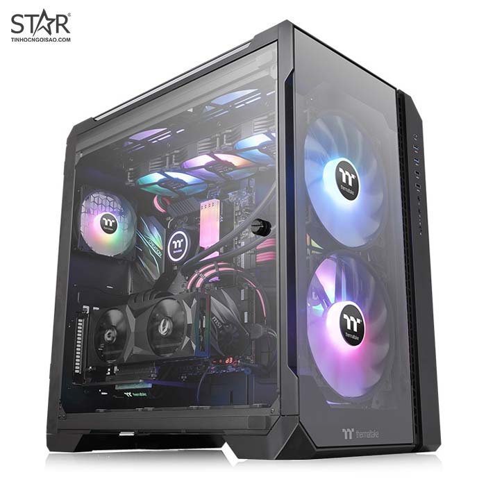 Vỏ case Thermaltake View 51 TG Black ARGB - Hàng chính hãng