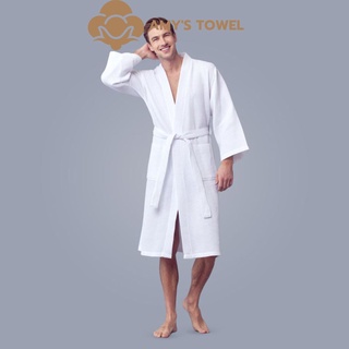Áo Choàng Tắm Nam Nữ Khách Sạn 100% Cotton Dệt Tổ Ong Đủ Size Ao Choang Tam 156.ACT