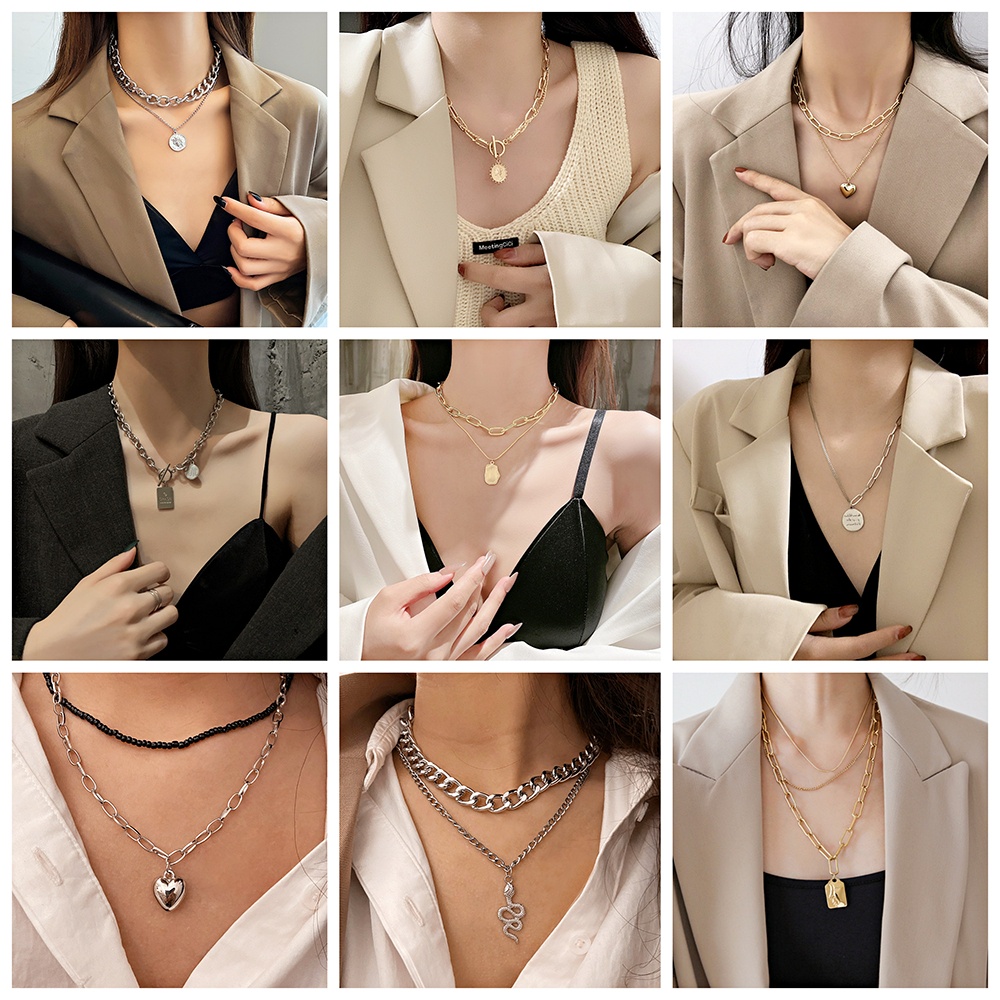 Vòng Cổ Có Mặt Độc Đáo Phong Cổ Điển Cho Nữ