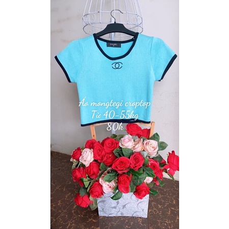 Áo mongtegi dáng croptop