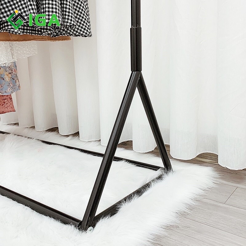 giá sào treo quần áo kèm kệ đồ chất liệu sắt chống rỉ kiểu dáng chữ Y hiện đaị để phòng khách GM01