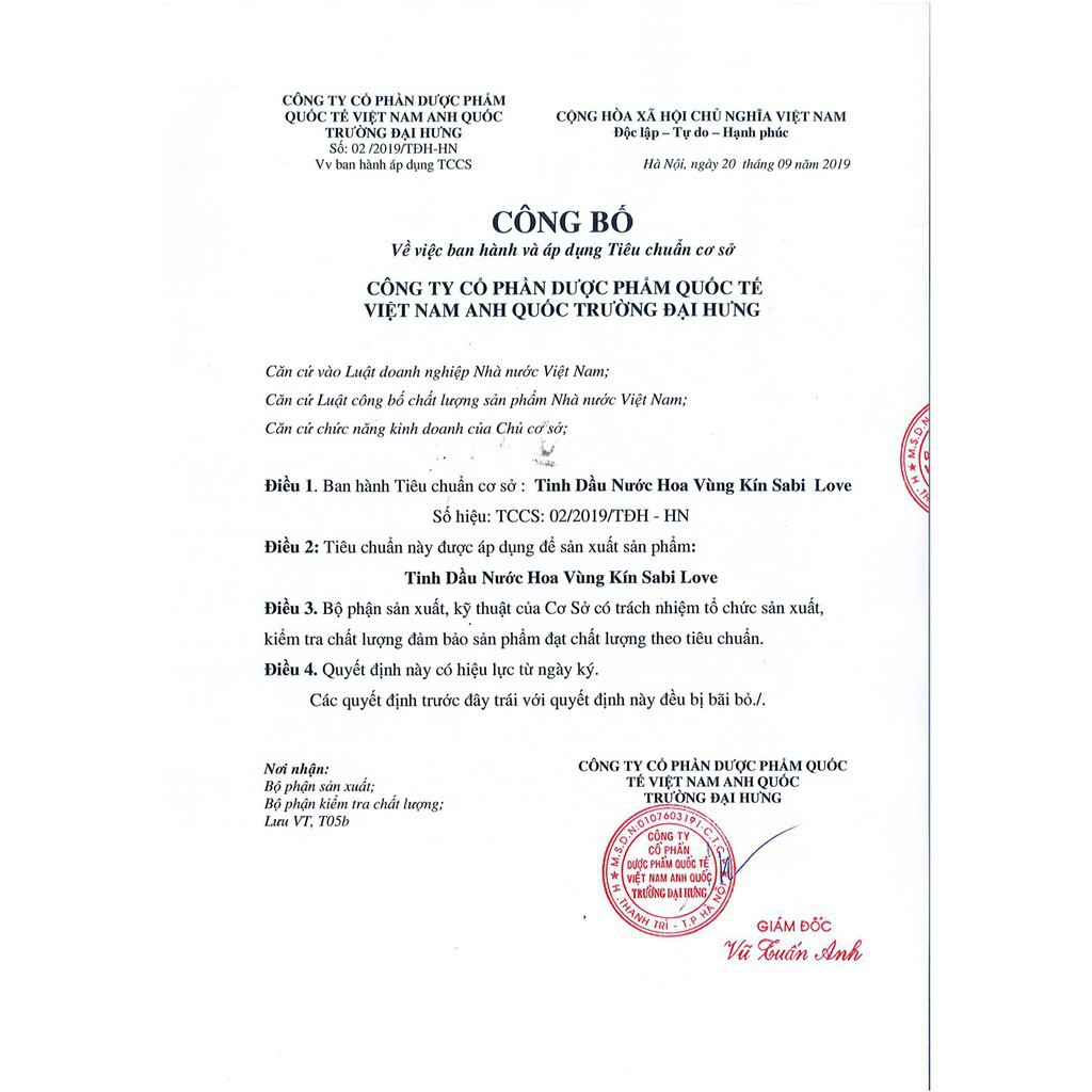 Nước Hoa Vùng Kín SABI LOVE (15ml)( Hàng chính hãng công ty NCT3 ) | BigBuy360 - bigbuy360.vn