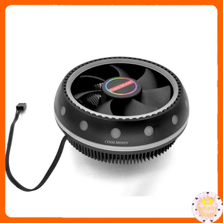 QUẠT TẢN NHIỆT CPU COOLMOON UFOX LED RGB INFINY DECOR