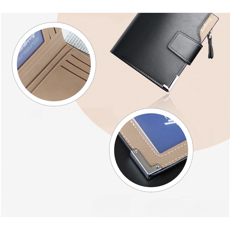 Ví Nam Hàng Hiệu Baellerry nhỏ gọn nhiều ngăn - D1282