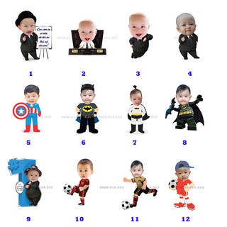 Chibi để bàn sinh nhật cho bé có chân đứng