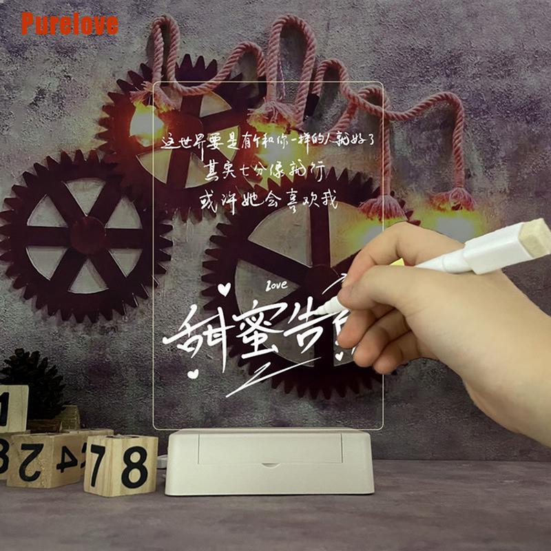 Bảng Ghi Chú Với Đèn Led Đáng Yêu