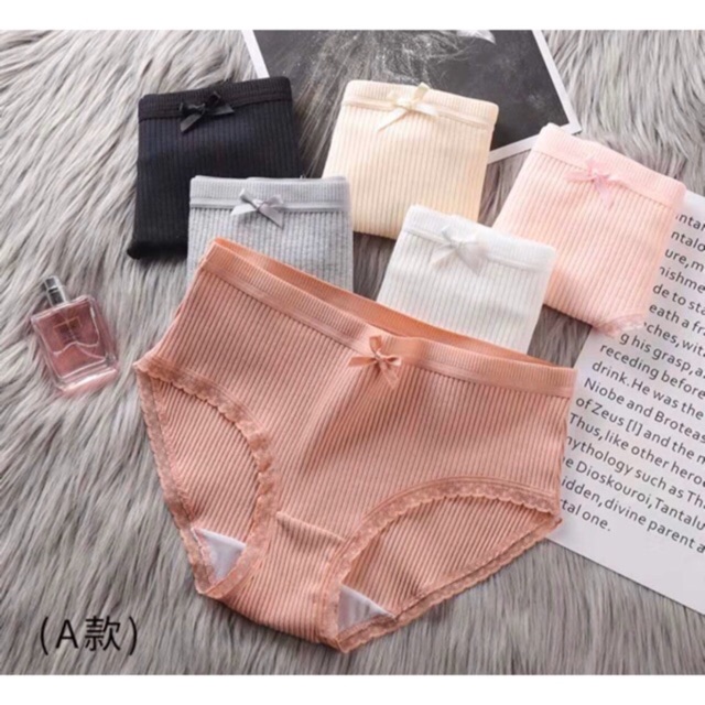 Quần lót gân tăm đính nơ cao cấp