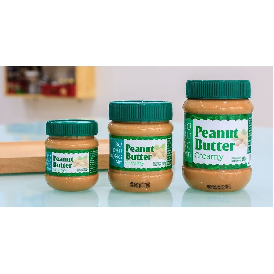 Bơ đậu phộng Bơ lạc Peanut butter Golden Farm dạng mịn hoặc dạng hạt hộp