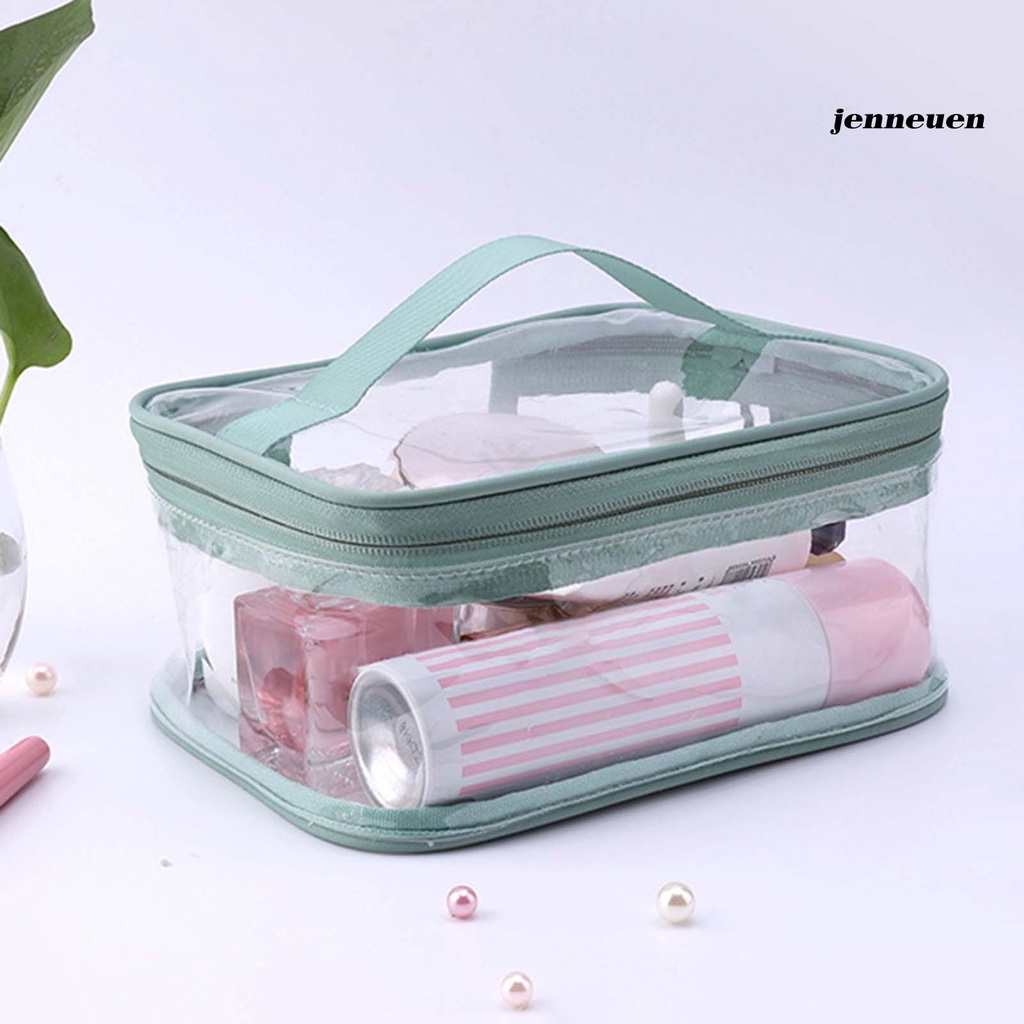 Je- Túi Đựng Đồ Dùng Cá Nhân Trong Suốt Chống Thấm Nước Có Khóa Kéo Dùng Khi Đi Du Lịch