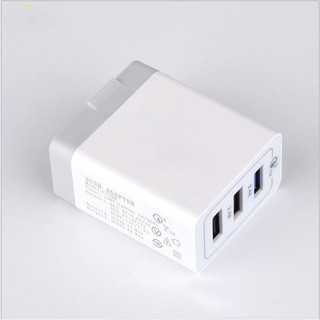 Củ sạc nhanh 3 cổng usb - Đầu sạc gập Quick Charge 3.0 30W