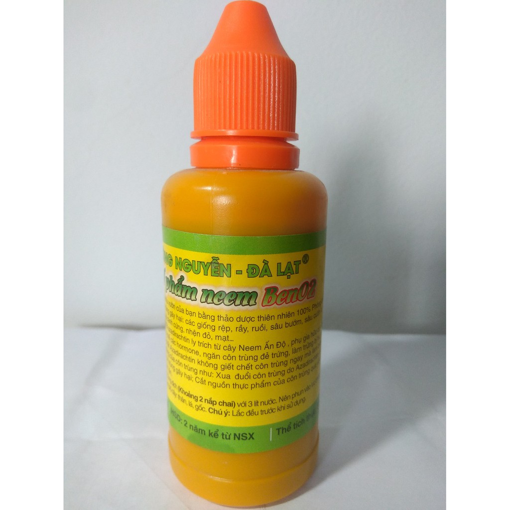 Chế phẩm thảo dược thiên nhiên neem Ben02 - chai 80ml