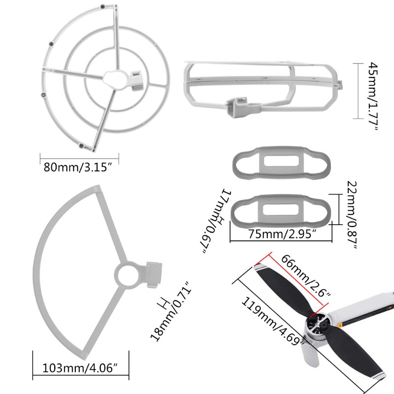 Bộ khung cố định bảo vệ cánh quạt dành cho Dji-Mavic Mini 2