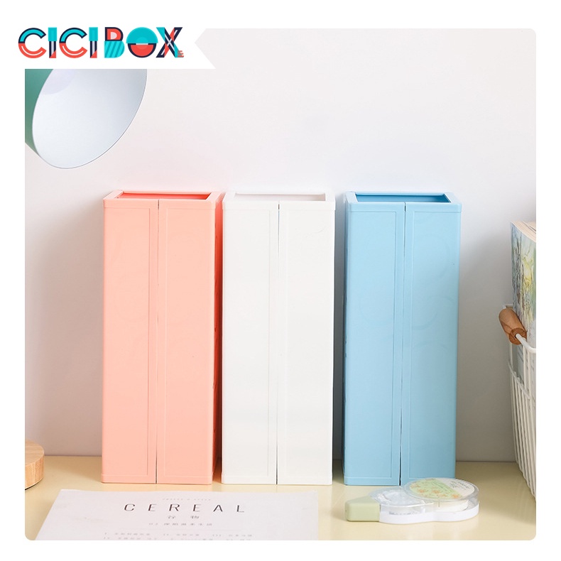Kệ nhựa đựng đồ dùng học tập Kệ gấp gọn bằng nhựa tiện dụng nhiều ngăn, tủ đựng đồ đa năng CICIBOX