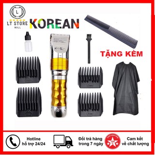 Tăng đơ cắt tóc chuyên nghiệp HUERBO F10 (2 pin trâu) tặng lược và áo choàng cắt tóc chống nước - Tông đơ cắt tóc