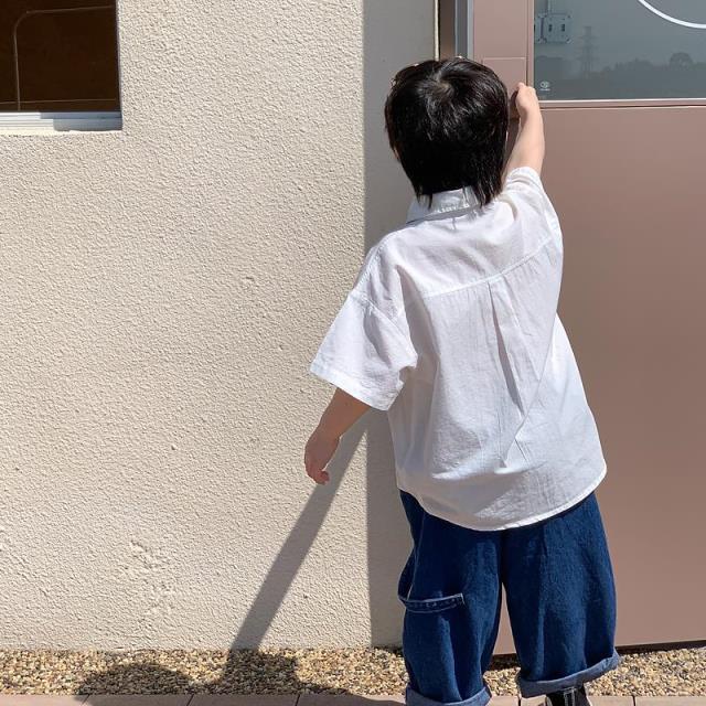 Áo Sơ Mi Mỏng Tay Ngắn Phong Cách Phương Tây Thời Trang Mùa Hè Mới Dành Cho Bé Trai 2022