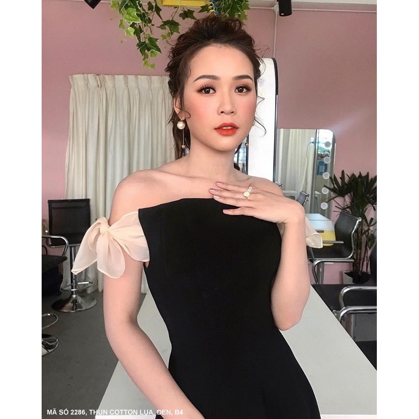 ĐẦM XÒE  PHỐI NƠ VAI GIỐNG SAM